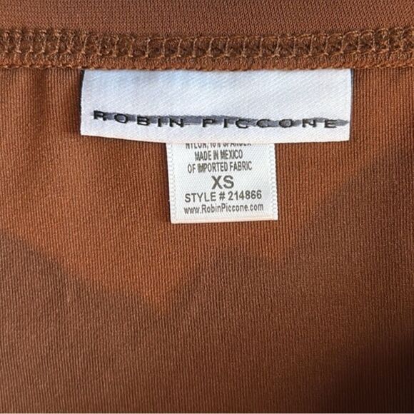 Robin Piccone Brown and White Bikini Bottom NWT Size Xs - Picture 5 of 6